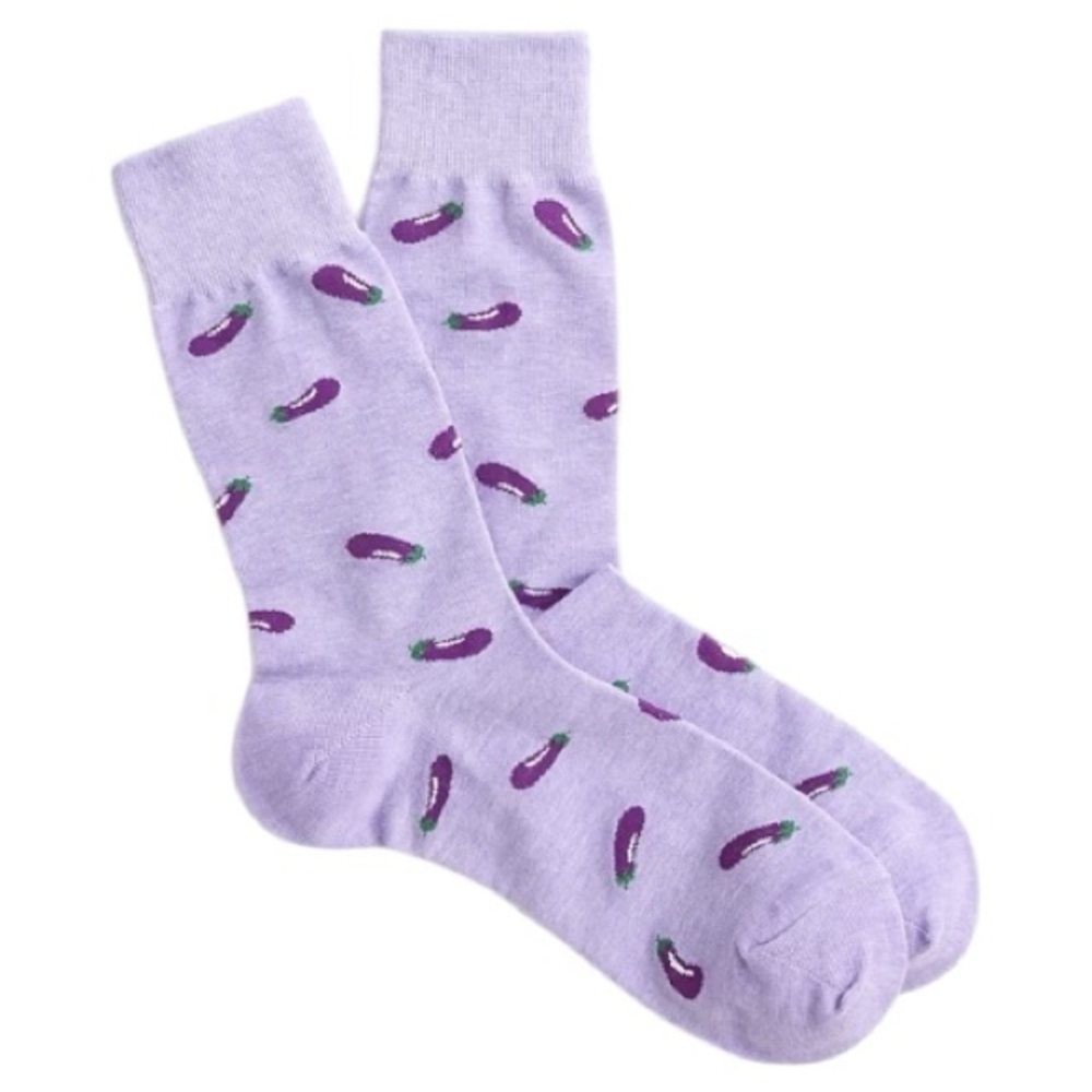 🍆J. Crew men’s eggplant dress calf socks hazy lilac NEW! 🍆
